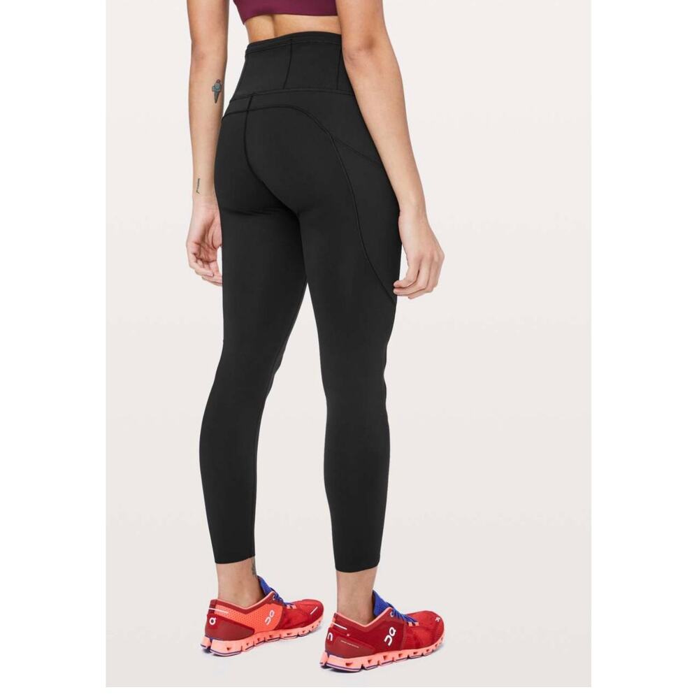 Lululemon Fast & Free 7/8 Tight II, Black, Size 0 - Picture 4 of 8